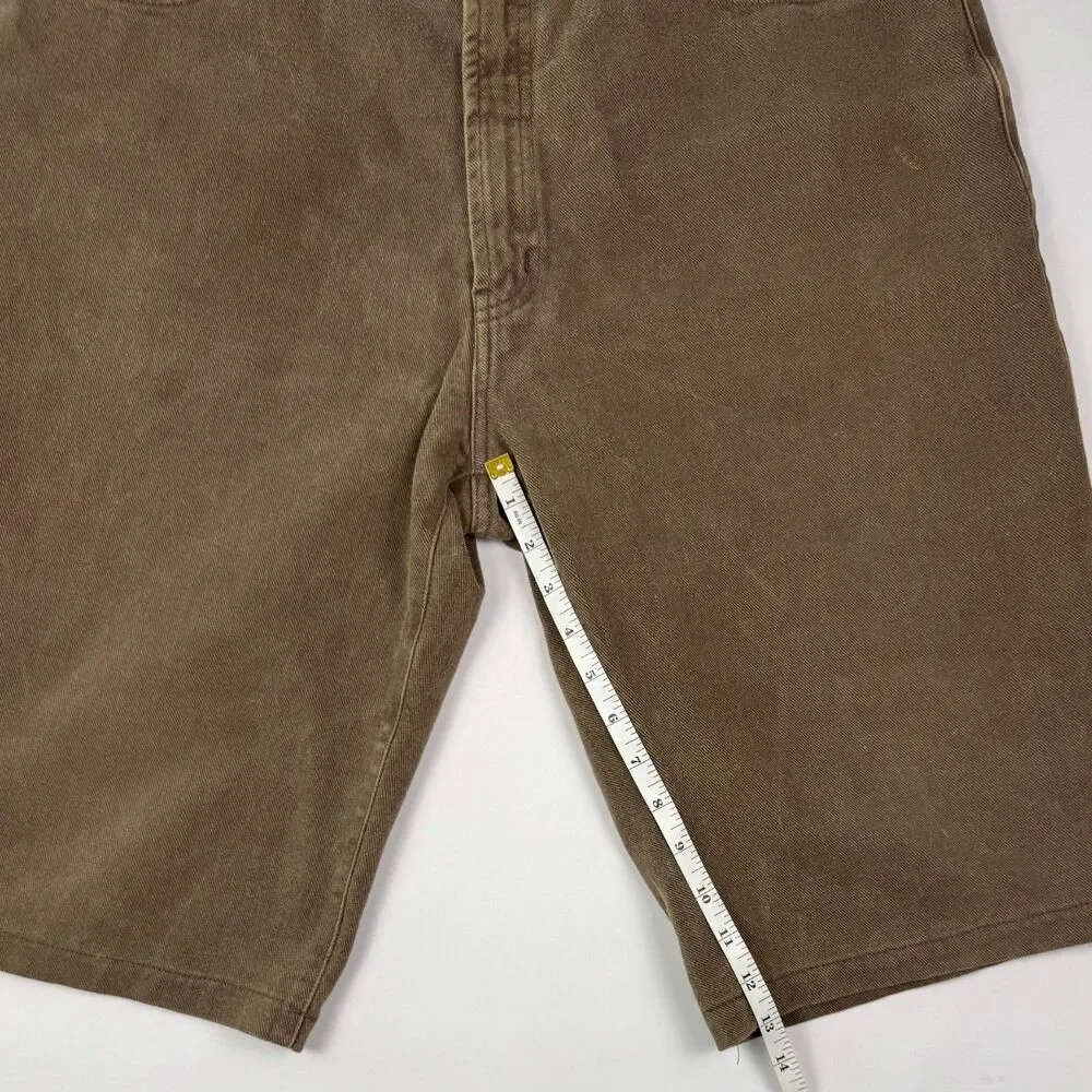 Vintage Gucci Denim Shorts 56 36 Brown 90s Designer Jorts